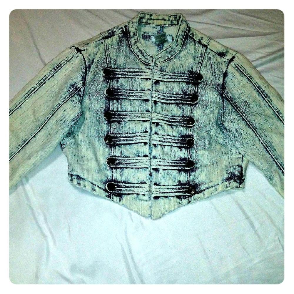 Cropped Janet Jackson jean jacket